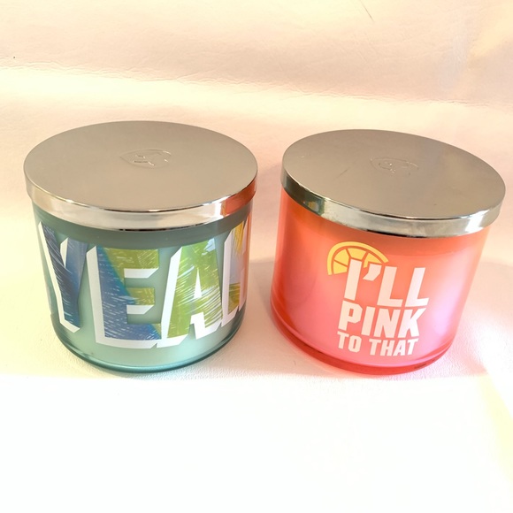 PINK Victoria secret Fragrance 3 Wick Candles 🕯 - Picture 2 of 7